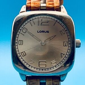 LORUS By SEIKO LR3007 Women’s Quartz Wristwatch Japan Movt Leather Strap Working